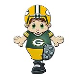 Pack of 4 NFL Green Bay Packers Football Mascot Sports Decor Window Clings 12