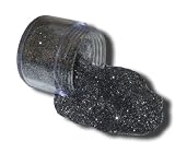 embossing powder - black sparkle