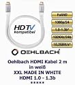 Oehlbach XXL MADE IN WHITE HDMI 1.3a