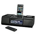 iHome iP9 Speaker Dock with Clock Radio for iPod and iPhone (Black)