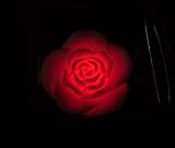 Eigenschaften   / Wasserrose mit LED Farbwechsler - ohne Kabel, da batteriebetrieben! Bei Berührung mit Wasser beginnt die Rose mit dem bezaubernden Lichtspiel