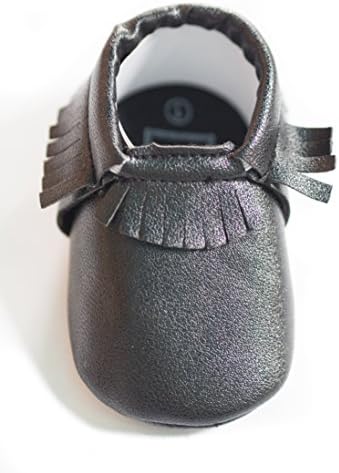 Soft Sole Moccasins by One Loved Babe (12-18 Months, Black)