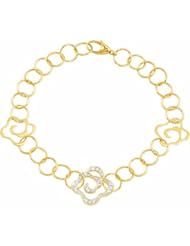 14K Yellow Gold Diamond Bracelet - 0.06 Ct. -- LIFETIME WARRANTY