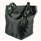 NEW AUTHENTIC COACH ALEX QUILTED OP ART TOTE (Silver/Black)
