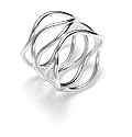 Sterling Silver Multi-Linear Ring