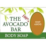 Ah-vo 100% Avocado Bar Moisturizing Body Soap - Honey Almond