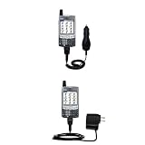 Essential Kit for the PalmOne Treo 600 - includes Car and Wall Charger with Rapid Charge Technology - Gomadic Brand w/ TipExchange Technology