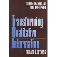 Transforming Qualitative Information: Thematic Analysis and Code Development: Coding as a Process for Transforming Qualitative Information