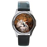 Limited Edition Violano Round Leather Watch Autumn Wolf
