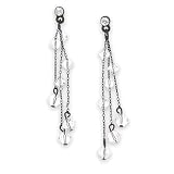 Vintage Swarovski Crystal Tassel Drop Earrings
