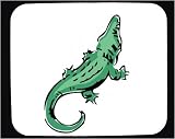 Decorated Mouse Pad with green, reptile, crawling, crocodile, lizard