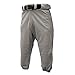 Franklin Sports Youth Baseball + Softball Pants - Knee High Grey Baseball Pants for Kids - Boys + Girls Knicker Style Bottoms with Belt Loop - Grey - Youth Extra Large