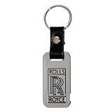 Rolls Royce Chrome Key Chain Fob Leather Strap by High-End Motorsports
