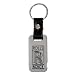 Rolls Royce Chrome Key Chain Fob Leather Strap