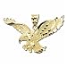 14kt Yellow Gold Pride and Strength Eagle Charm Pendant