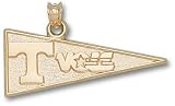 Tennessee Volunteers Solid 10K Gold ''T'' & ''VOLS'' Pennant Pendant