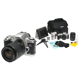 Canon EOS Rebel G Date 35mm SLR Camera Deluxe Kit w/ 28-80mm Lens