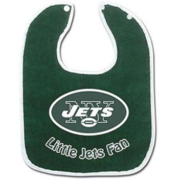 New York Jets Two-Toned Snap Baby Bib