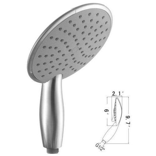 Ana Bath HS1231 6 Inch 1 Function Handheld Shower, PVD Brushed Nickel Finish