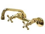 3 1/2 to 8 1/2 inch spread, wall mount kitchen faucet