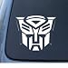 TRANSFORMERS AUTOBOT - Car, Truck, Notebook, Vinyl Decal Sticker #1036 | Vinyl Color: White