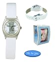 Childrens Me To You Watch with Faux Leather White Durable Strap and White Dial