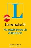 Langenscheidt Handw�rterbuch Albanisch