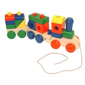 Melissa & Doug Wooden Stacking Train