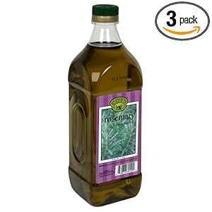 Auguri Rosemary Flavored Extra Virgin Olive Oil, 34-Ounce Bottles (Pack of 3) by 