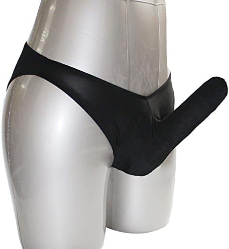 FOYU Men's Sexy Underwear Briefs with Penis Sheath (black closed)