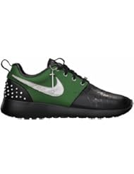 Shoes: Nike Womens Roshe Run Kate X Doernbecher DB, Size 7. Black/fortress green/metallic silver.