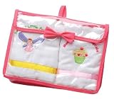 iPlay Little Ones Bib & Burp Pad Set -Girl