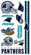 Carolina Panthers Temporary Tattoos - SET OF 6 - Sports Merchandise