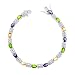 Oval Link Multi-Gemstone C.Z. Diamond Bracelet (Holiday Special)