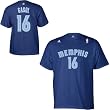Adidas Memphis Grizzlies Pau Gasol Gametime Player T-Shirt