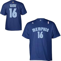 adidas Memphis Grizzlies Pau Gasol Gametime Player T-Shirt