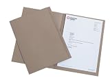 CE A4 buff coloured kraft square cut folders made from 100% recycled manilla, PACK of 100
