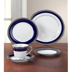 Noritake Crestwood Cobalt Platinum Soup Bowl by Noritake