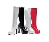 CHACHA, 5 Heel Stretch Knee Boots With Inner Zipper in 5 Colors by Ellie Shoes