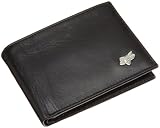 Fox Men's Leather Bifold Wallet, Black, One Size