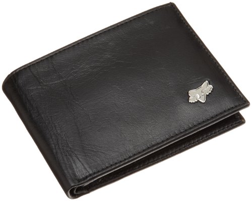 Fox Men's Leather Bifold Wallet, Black, One Size