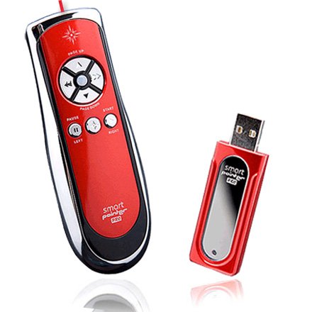 SP400 Smart-Pointer (Red) 2.4Ghz RF Wireless Presenter with Mouse Function and Laser Pointer