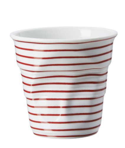 Revol 646080 Froisses Cappuccino Crumple Mariniere Cup, Classic Red