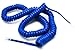 Telephone Cord Handset Curly - Tough Long Lasting And Resilient - Phone Color Classic Blue 25ft - 2 Year Replacement Warranty - Works on virtually all Trimline Phones and Princess Telephones - Also Available in 15ft Cord Lengths - Landline Telephone Accessory - TM iSoHo Phones