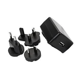 Sumnique - Multi Travel International World Tour USB Power Adapter/Charger For iPod Nano 1GB 2GB 4GB 8GB Video 30GB 60GB 80GB Mini Color Photo Samsung Sony Philips Creative Zen