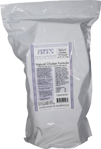 Frozen Dog Food:Paw Naturaw Natural Chicken Formula for Dogs, Medallions, 3.5-Pound Pouches (Pack of 8)