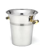 Brilliant Golden Handle Wine Bucket - Fine Stainless Steel Barware for Your Enjoyment