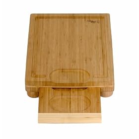Island Bamboo CNS Solana Chop N' Serve Cutting Board, 15-Inch by 11-Inch by Island Bamboo