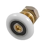 uxcell 25mm直径　ホワイトローラー 606RS 　　ベアリングスライドドアプーリーホイールベアリング