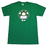TS17 One Up Super Mario Brothers Mushroom T-Shirt Nintendo